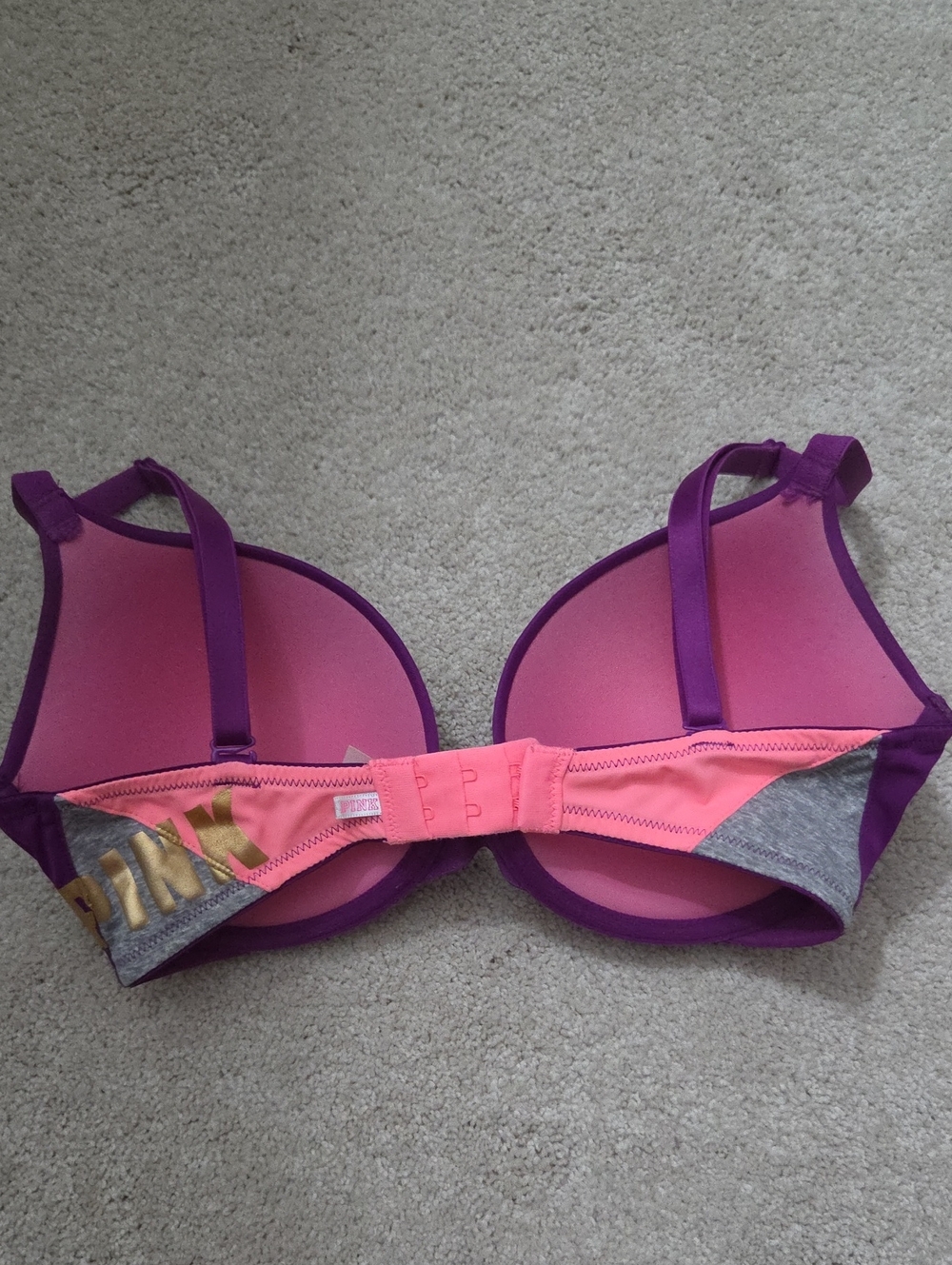 PINK Victoria's Secret Purple Push-up Bra